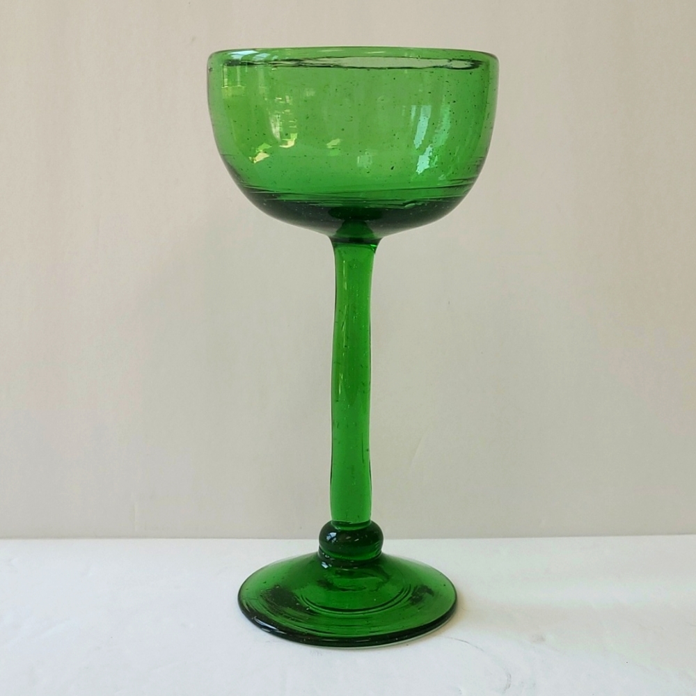 Hand blown recycled glass candle holder - Picture 1 of 6